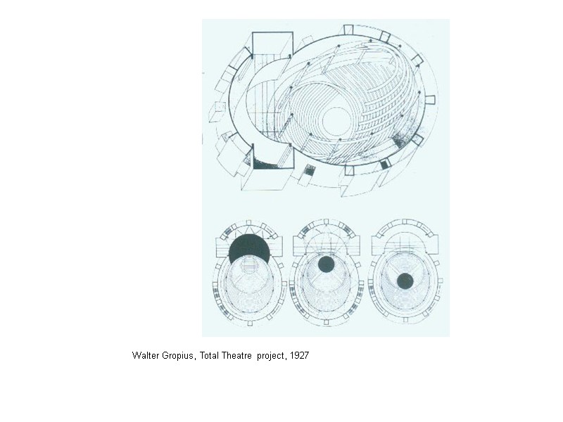 Walter Gropius, Total Theatre project, 1927